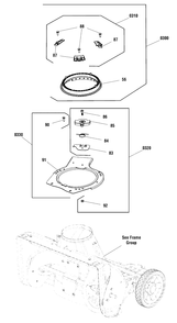 Chute Rotation Group - Manual Diagram and Parts List for SS22EL (1697350-00)(2020) Briggs and Stratton Snow Blower